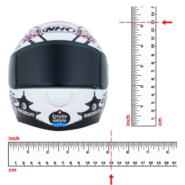 NHK GP R TECH MINI HELMET SKALA 1:8 - ALONSO LOPEZ # 12 - Image 5