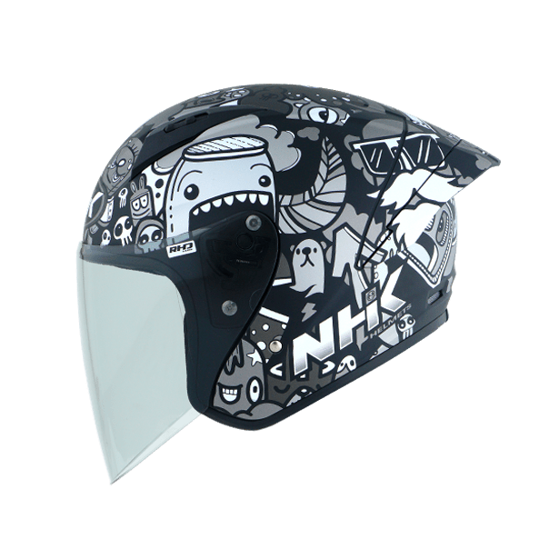 NHK N1 MAX - DOODLES - BLACK SILVER DOFF