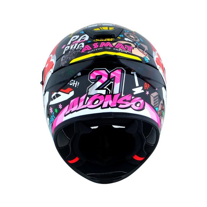 NHK MARK 1 DOUBLE VISOR - RIDER'S REPLICA - ALONSO LOPEZ #11 - Image 2