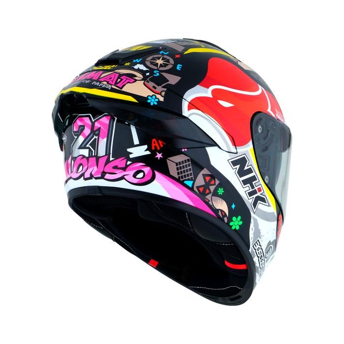 NHK MARK 1 DOUBLE VISOR - RIDER'S REPLICA - ALONSO LOPEZ #11 - Image 3